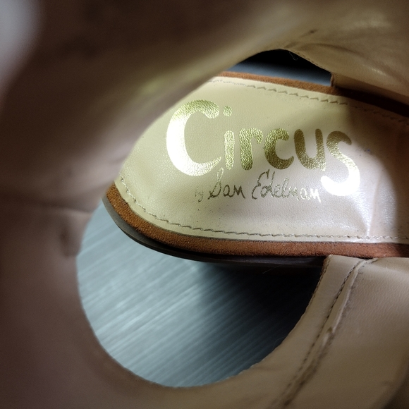 Circus by Sam Edelman "Kiera" Pre-owned Faux Suede Block Heel Lace Up w/Zip Side - Picture 8 of 13